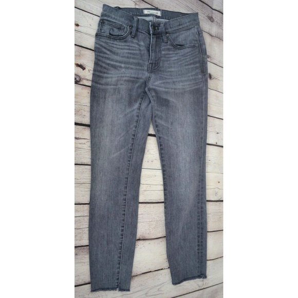 MADEWELL Women's 9" High Riser Skinny Skinny‎ Jeans SIZE 24 Gray - Picture 6 of 8